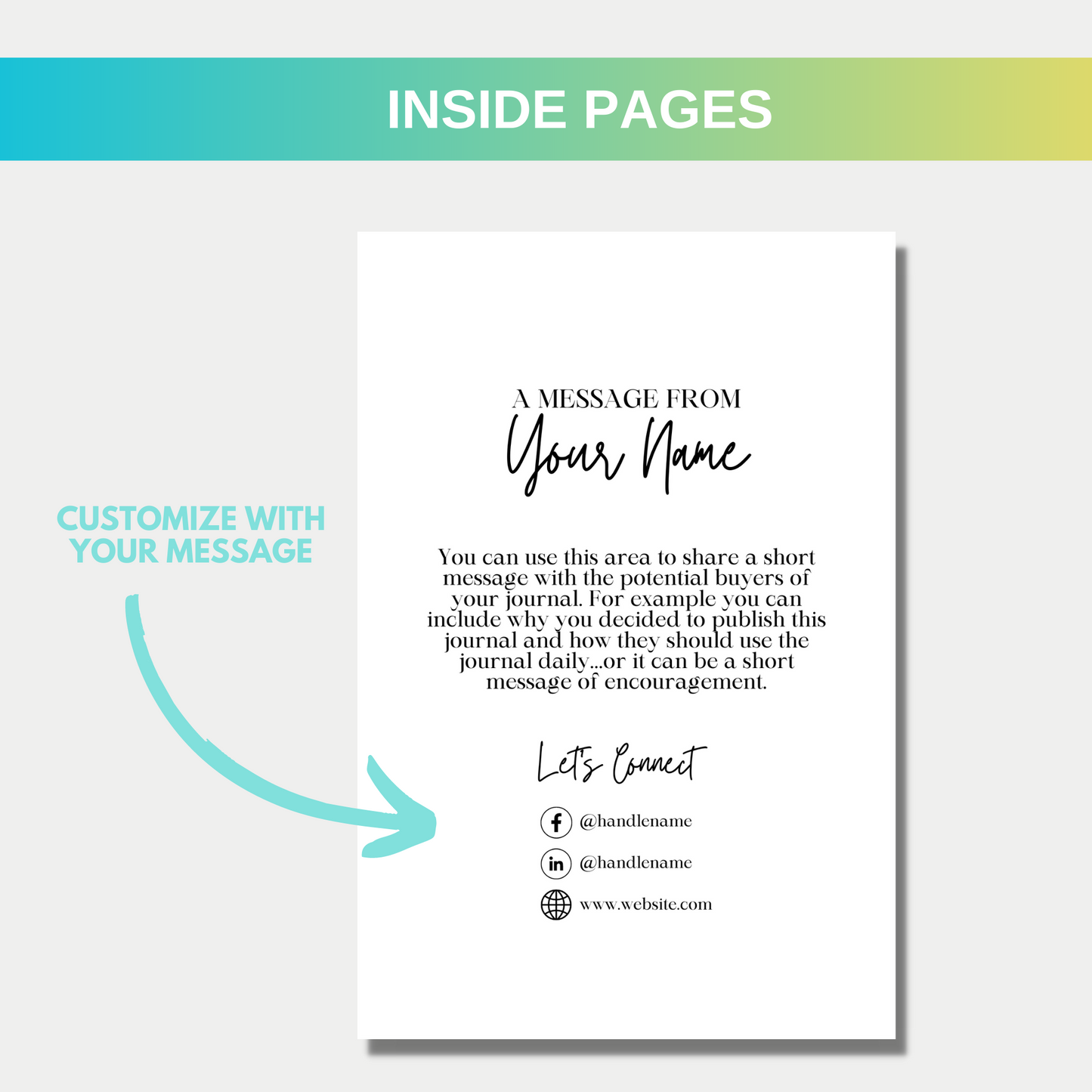 Be You Journal Notebook for KDP (Amazon)