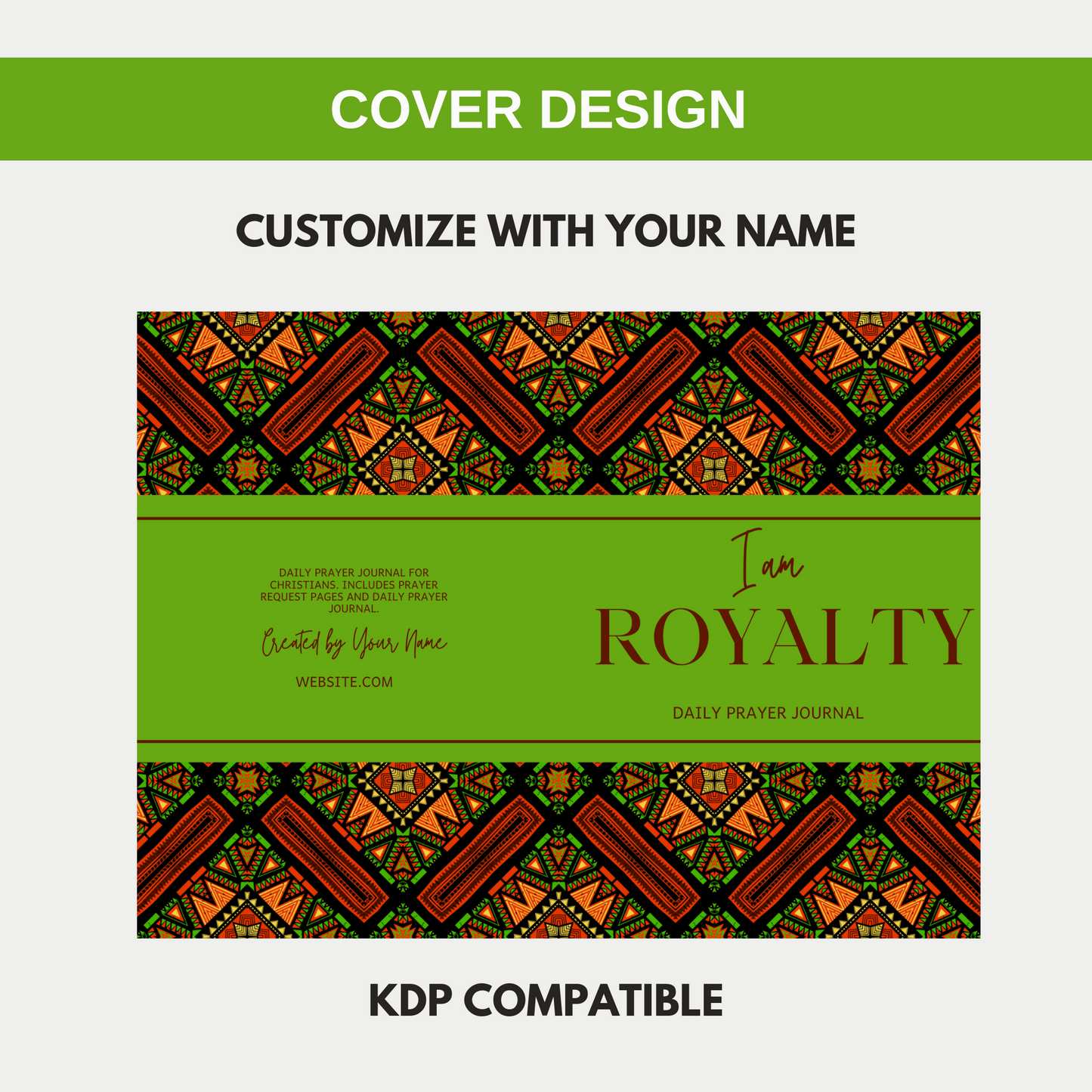 I Am Royalty Prayer Journal Notebook for KDP (Amazon)