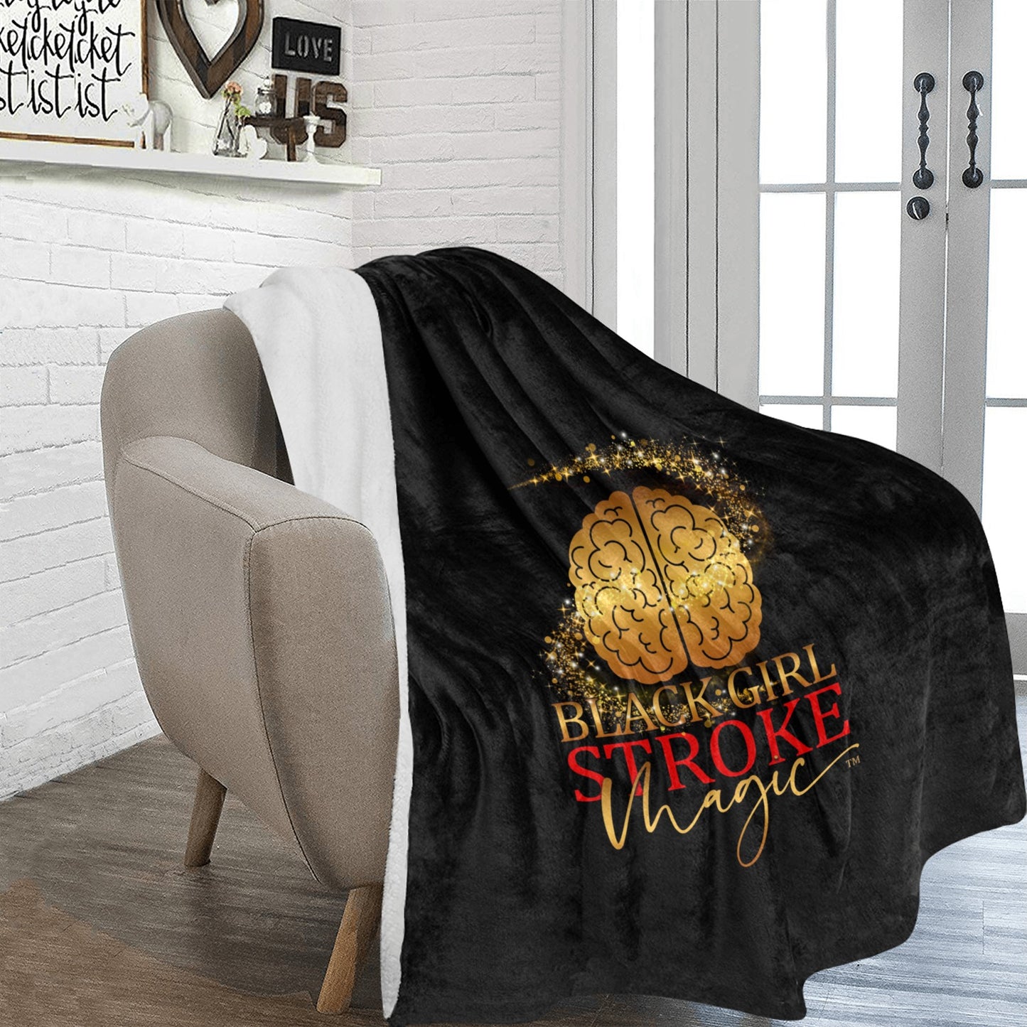 Black Girl Stroke Magic Ultra-Soft Micro Fleece Blanket 70x80