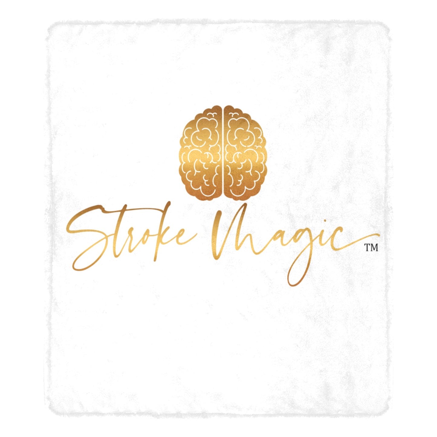 Stroke Magic White Ultra-Soft Micro Fleece Blanket 70x80