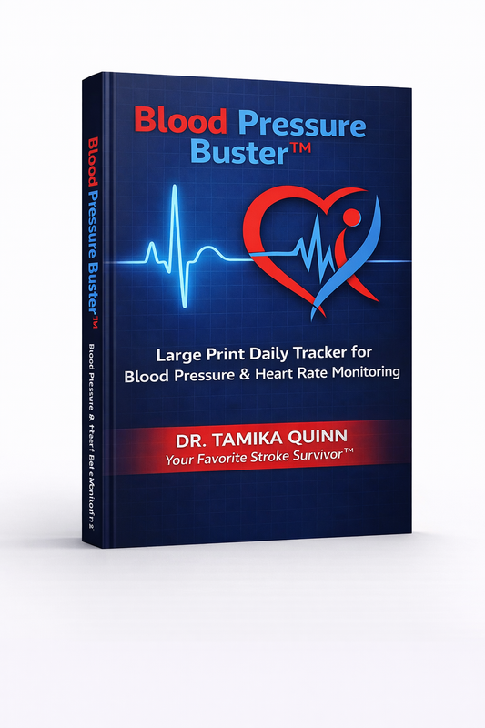 Blood Pressure Buster Large Print Daily Tracker for Blood Pressure and Heart Rate Monitoring