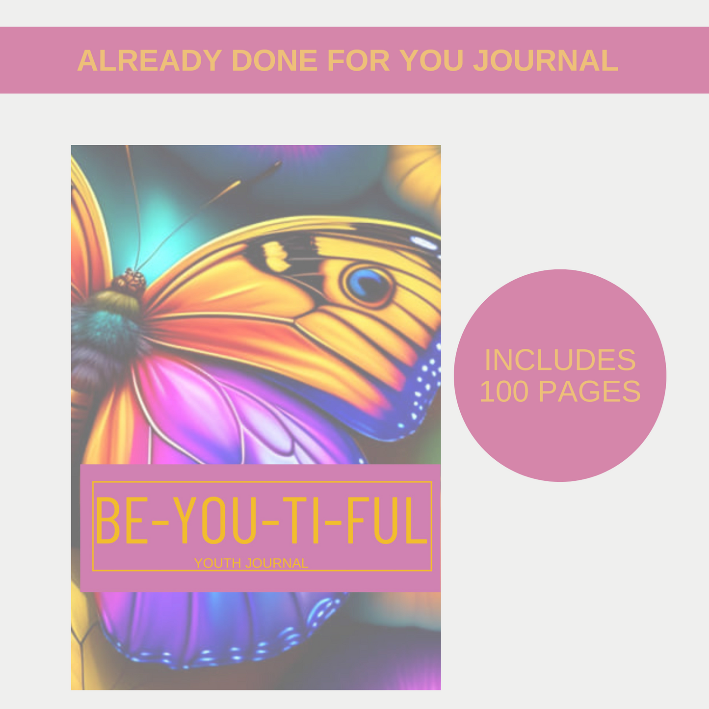 Be-You-Ti-Ful Youth Journal Notebook for KDP (Amazon)